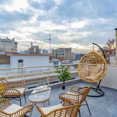 Pomegranate Luxury Penthouse Maisonette With Beautiful Terrace & Free Parking By Binobi ! 塞萨洛尼基 外观 照片